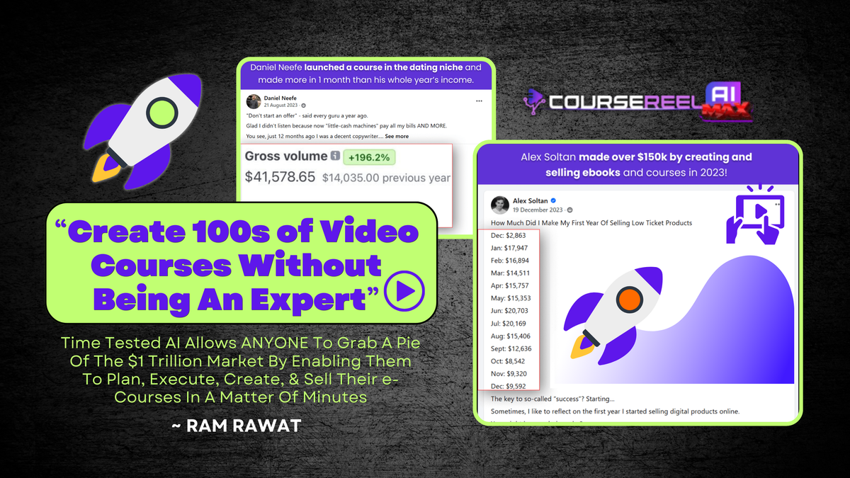 ⚡️ Create 100s Of Video Courses Without Being An Expert!