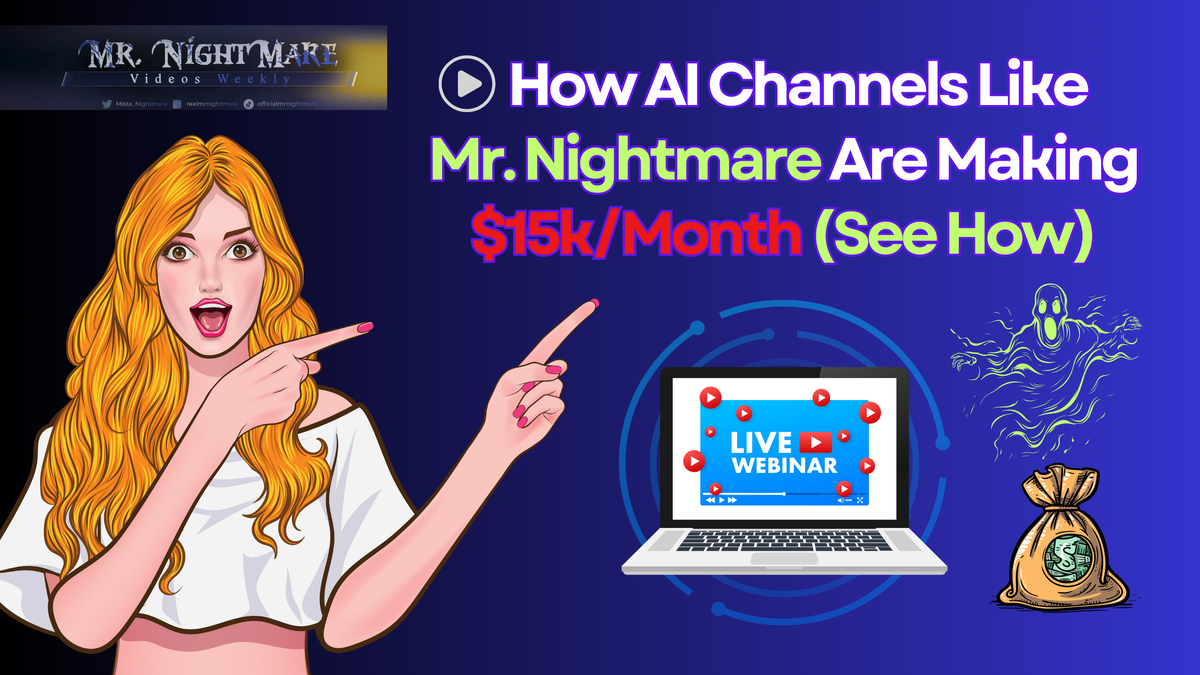 ๐ฅ How AI Channels Like Mr. Nightmare Are Making $15k/Month (See How)
