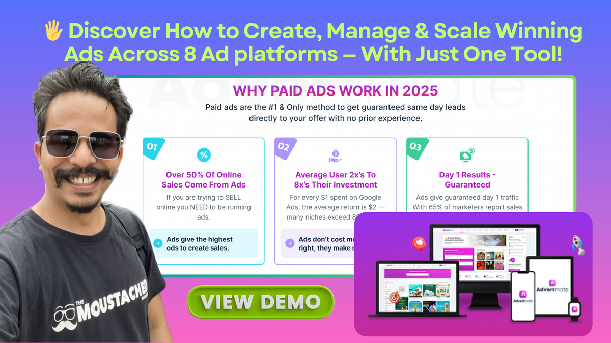 🤫 Marketing Insider: Crush 8× ROI with Advertmate AI + Exclusive Bonuses!