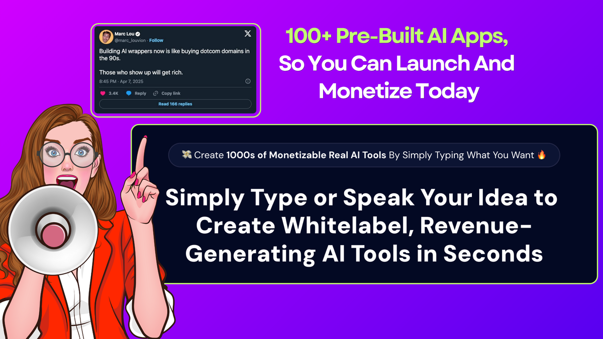 š£ļøš Simply Speak & Your Revenue-Generating AI App Is Ready!