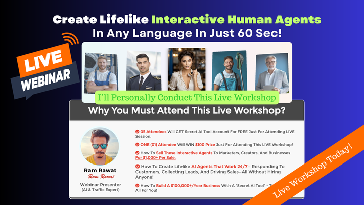 [LIVE Webinar at 09:00] 🚨 Build Interactive AI Agents with Ease – Register Now!