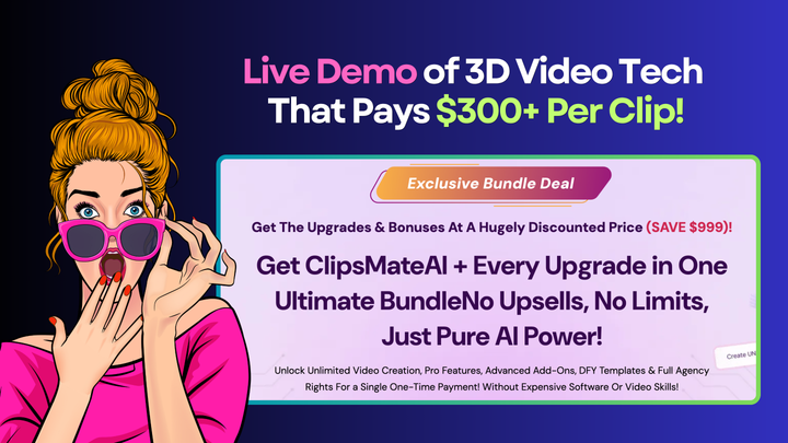 (REMINDER) 🤩 Live Demo of 3D Video Tech That Pays $300+ Per Clip
