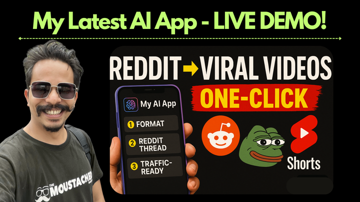 🔔 My Latest AI App Turns Reddit Threads Into Viral YouTube Shorts & Videos..