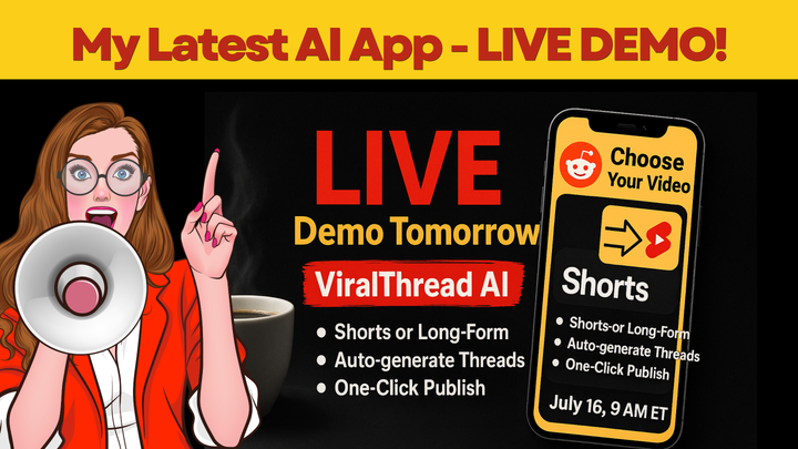 ⏰ (TOMORROW) Live Demo of My Reddit Traffic App...
