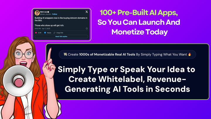 🗣️🔊  Simply Speak & Your Revenue-Generating AI App Is Ready!