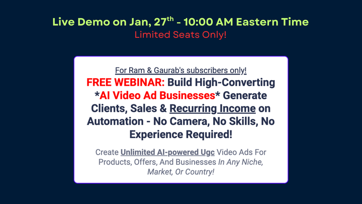 (LIVE DEMO) ▶️ Turn Any URL Into a Video Ad...